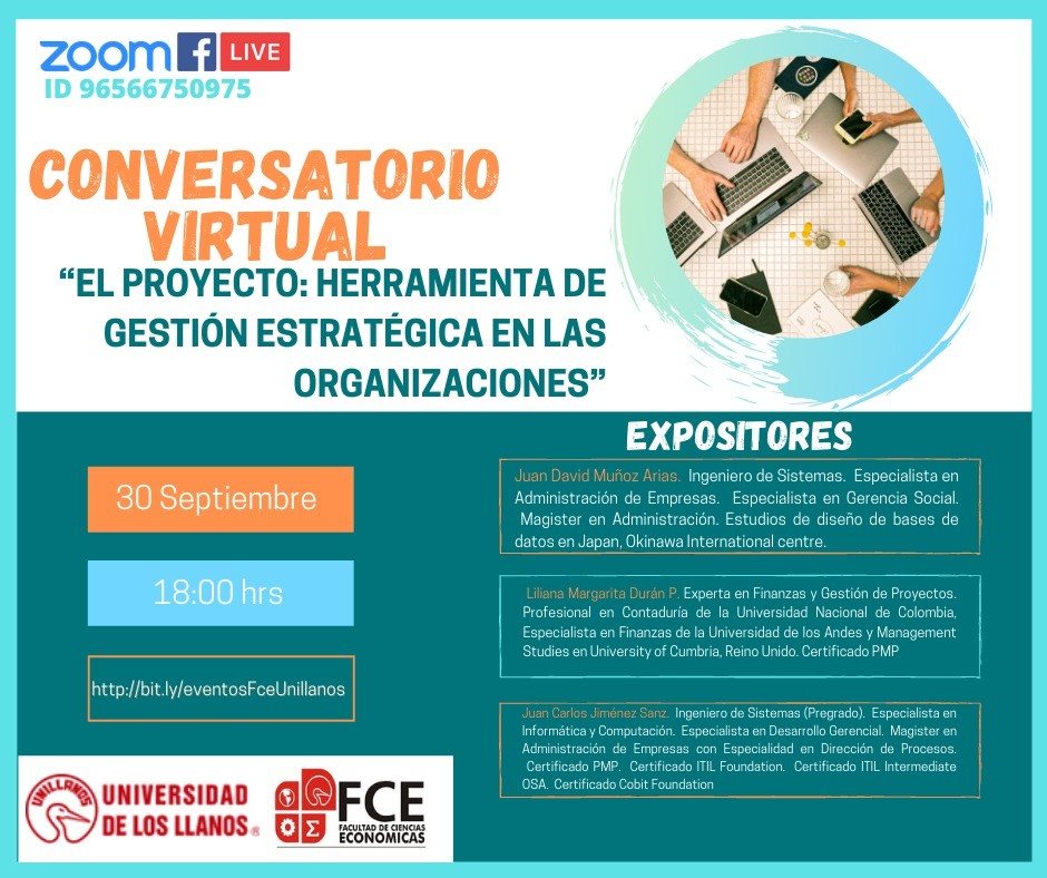 Conversatorio Virtual: El Proyecto: Herramienta de Gestión Estratégica en las organizaciones